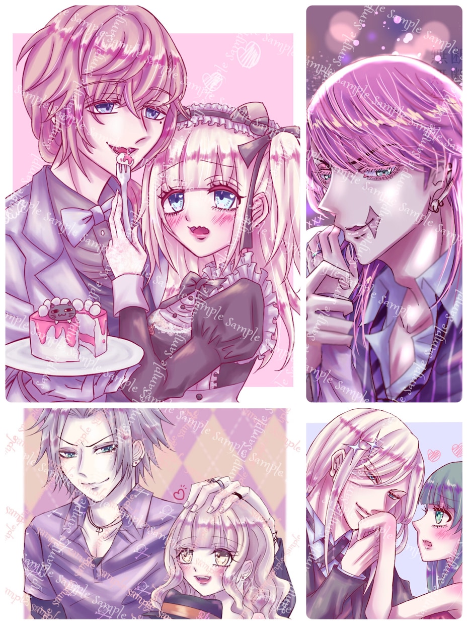 夢絵 オーダー 【記念日、誕生日などに！】描きます 初登録！2月まで割引価格〜♡夢女子さんや、カップルさんにも！ イメージ2