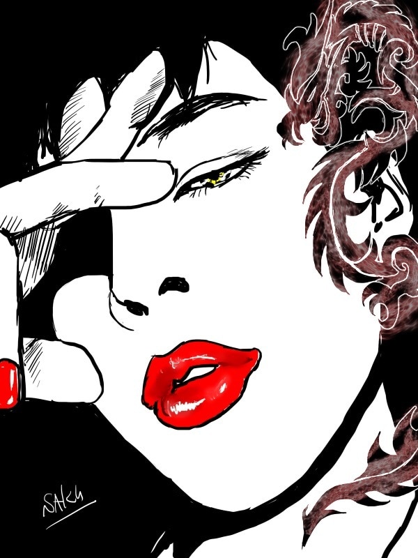 似顔絵、イラスト描きます クールでモードなイラストが得意です。 イメージ2