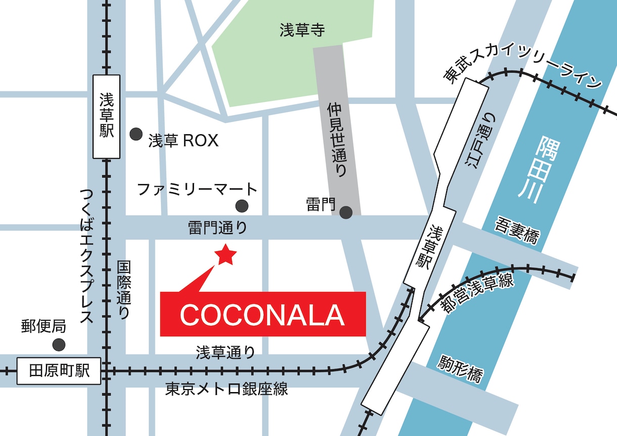 オリジナルのシンプルな地図を作成します チラシやポスター、名刺などに載せる案内地図にどうぞ イメージ6