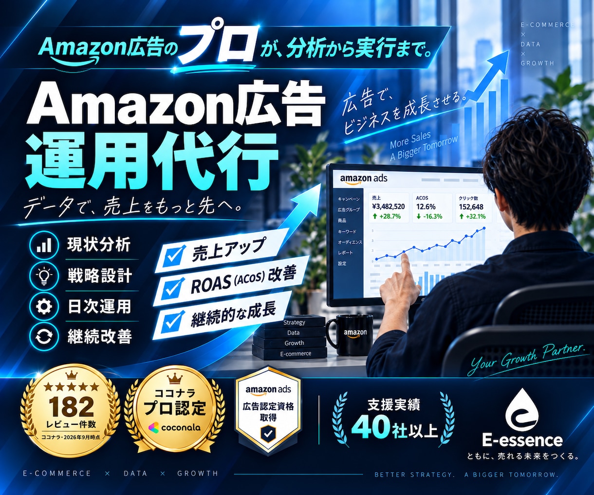 歴8年のプロがAmazon広告運用します 完全おまかせ！プロが分析〜実務まで行います。 イメージ1
