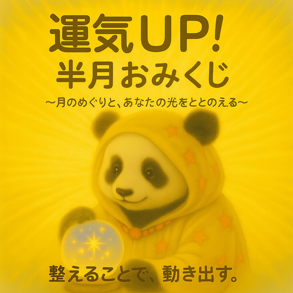 ぱんだのおみくじ霊感霊視。絶対霊視で読みときます 2週間を心地よく過ごす気づきをおみくじ風メッセージでお届け。 イメージ4