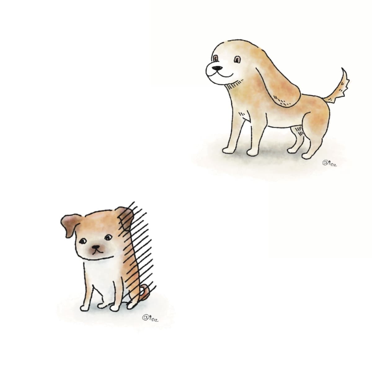 ゆるくてかわいいアニマルイラスト描きます 絵本風のやわらかなタッチのオリジナスイラストをあなたに！ イメージ3