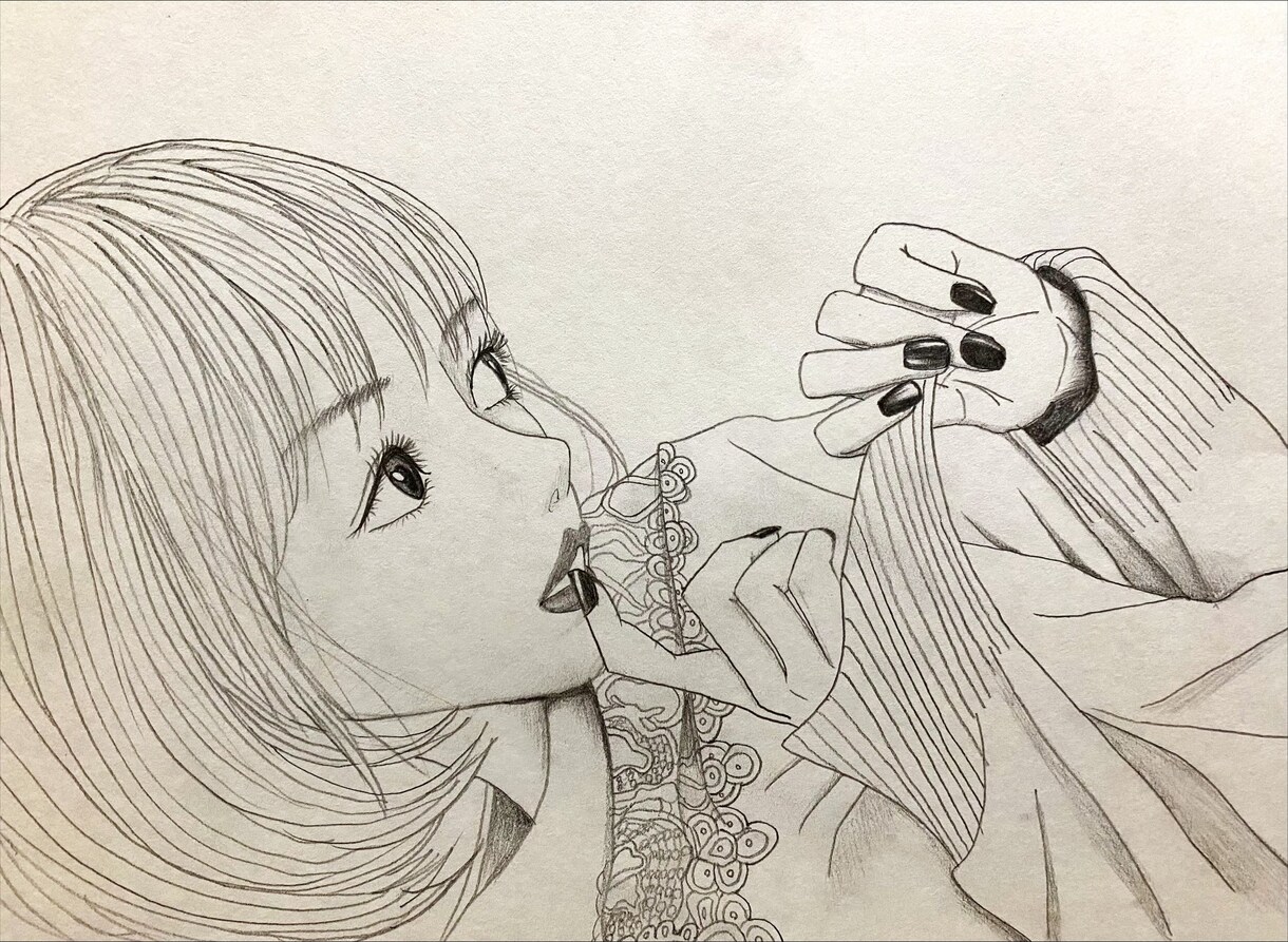 鉛筆･色鉛筆･ボールペンで人物イラストを描きます 顔のイラストから全身のイラストまで。原画郵送可能です。 イメージ6