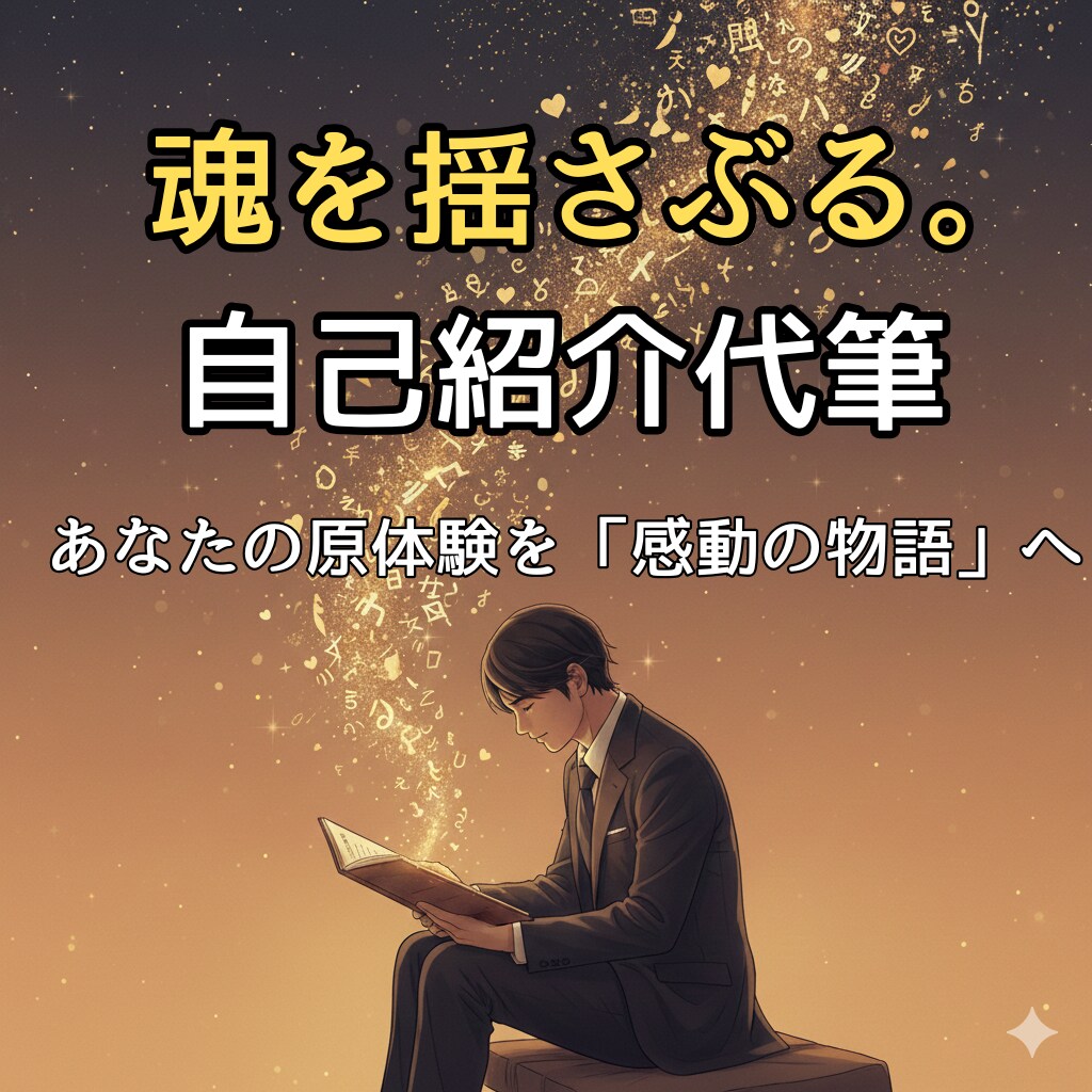 あなたの人生を資産に「最高の自己紹介」を代筆します あなたの原体験を資産に。共感と信頼を生むプロフィール作成 イメージ1