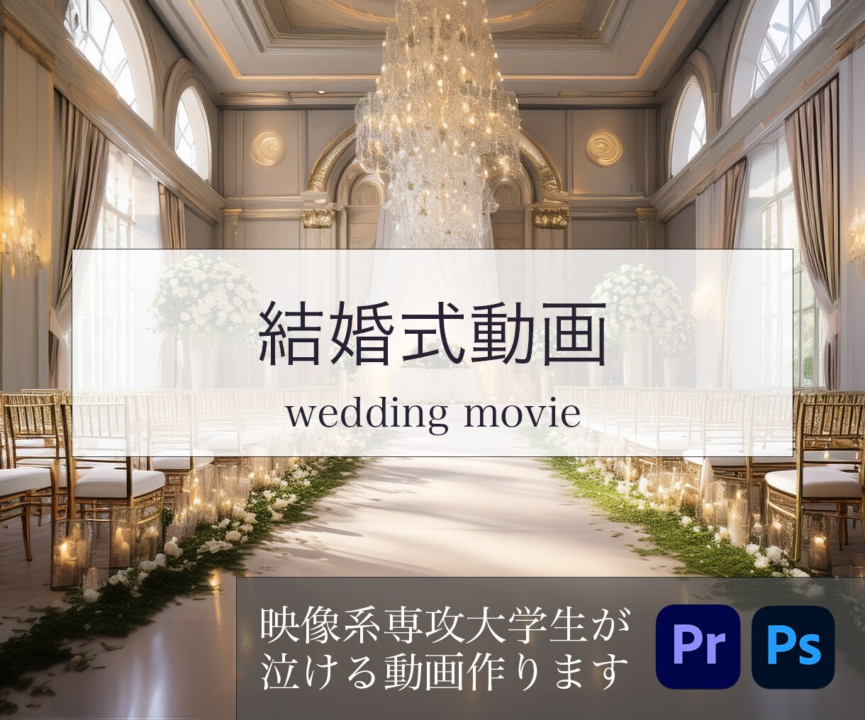 泣ける結婚式ムービー作ります 映像分野を専門的に学ぶ現役大学生が泣ける動画作ります！ イメージ1