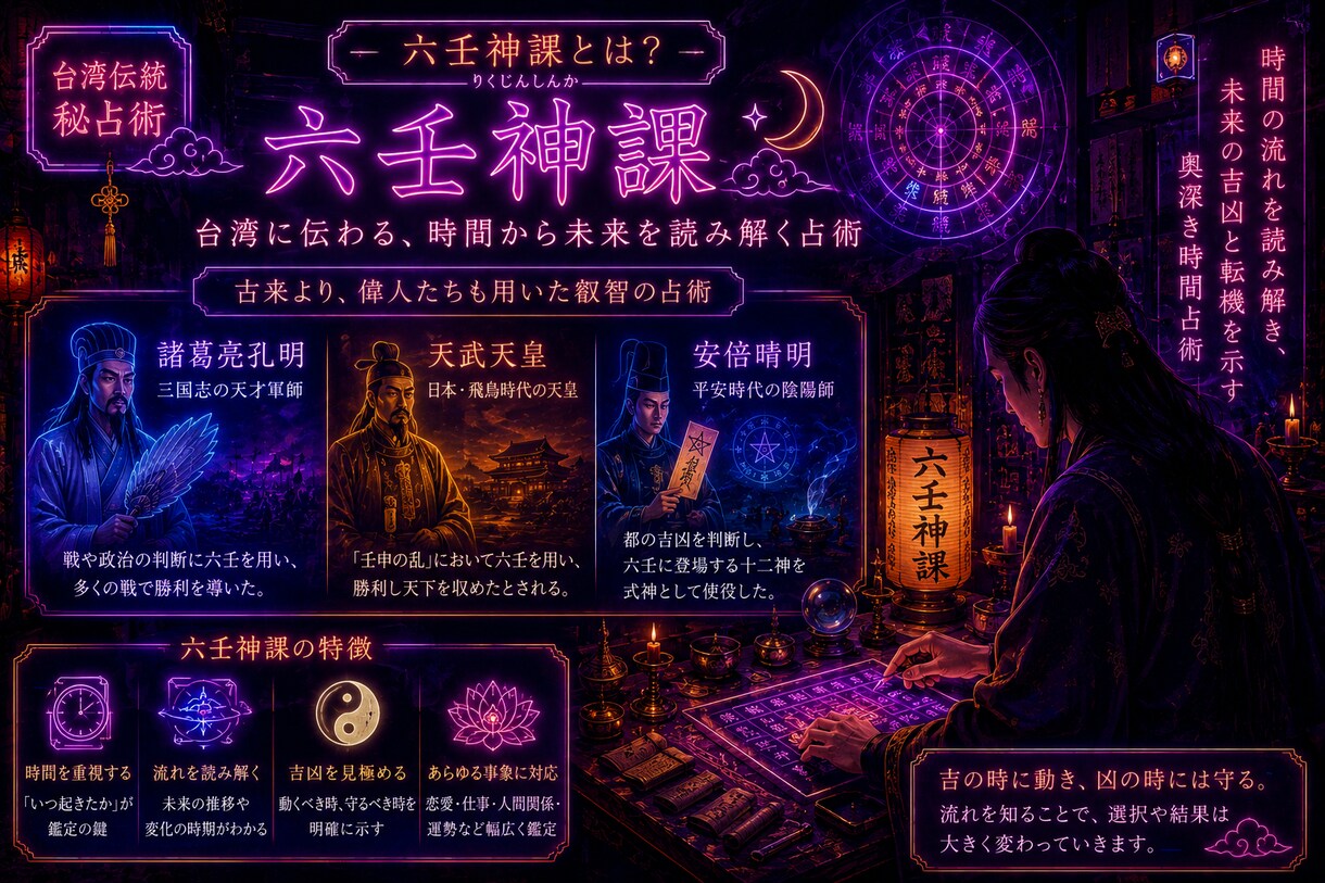 台湾秘伝 六壬神課で状況の変化を占います 時間の流れから転機・本音・時期を読み解きます イメージ3