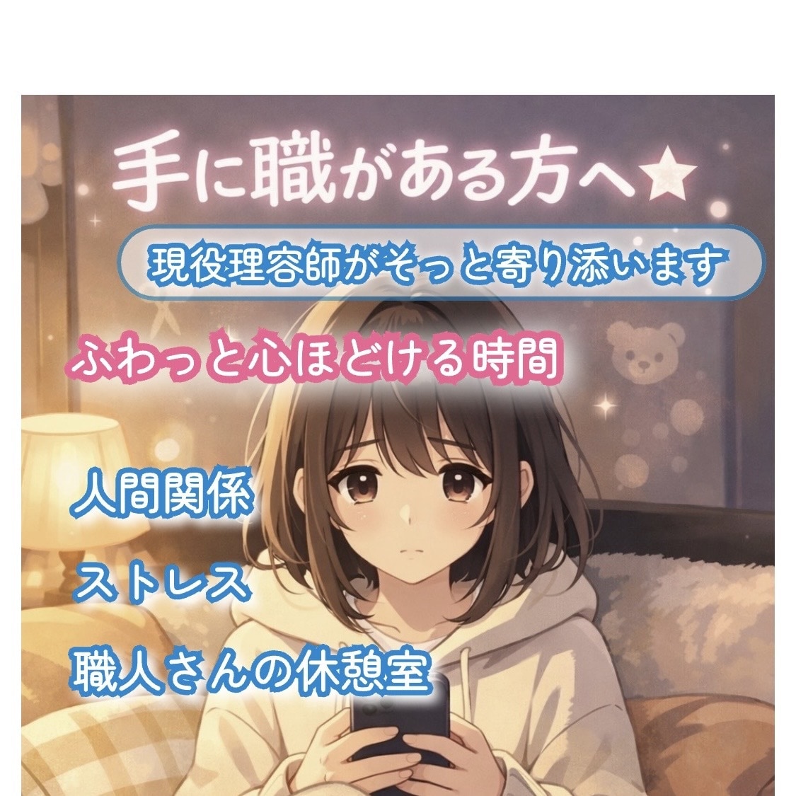 現役理容師｜仕事に行きたくない方の愚痴聴きます モニター募集✦今なら100円✧1分〜ok｜秘密厳守です イメージ1