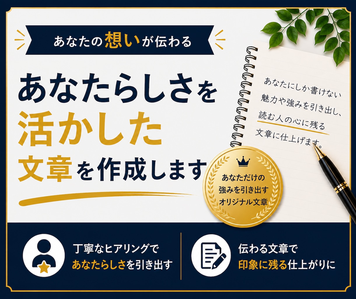 あなたらしさが伝わる自己紹介文を作成します 丁寧なヒアリングで魅力が伝わる文章に整えます イメージ1