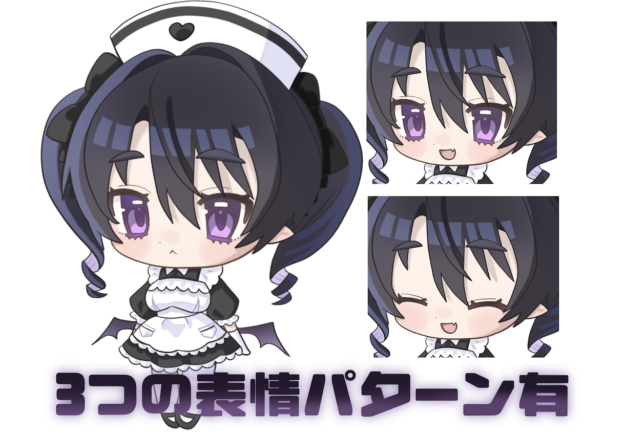 可愛いLive2Dモデル一括制作します 可愛いLive2Dモデル制作！ミニキャライラスト付き♡ イメージ2