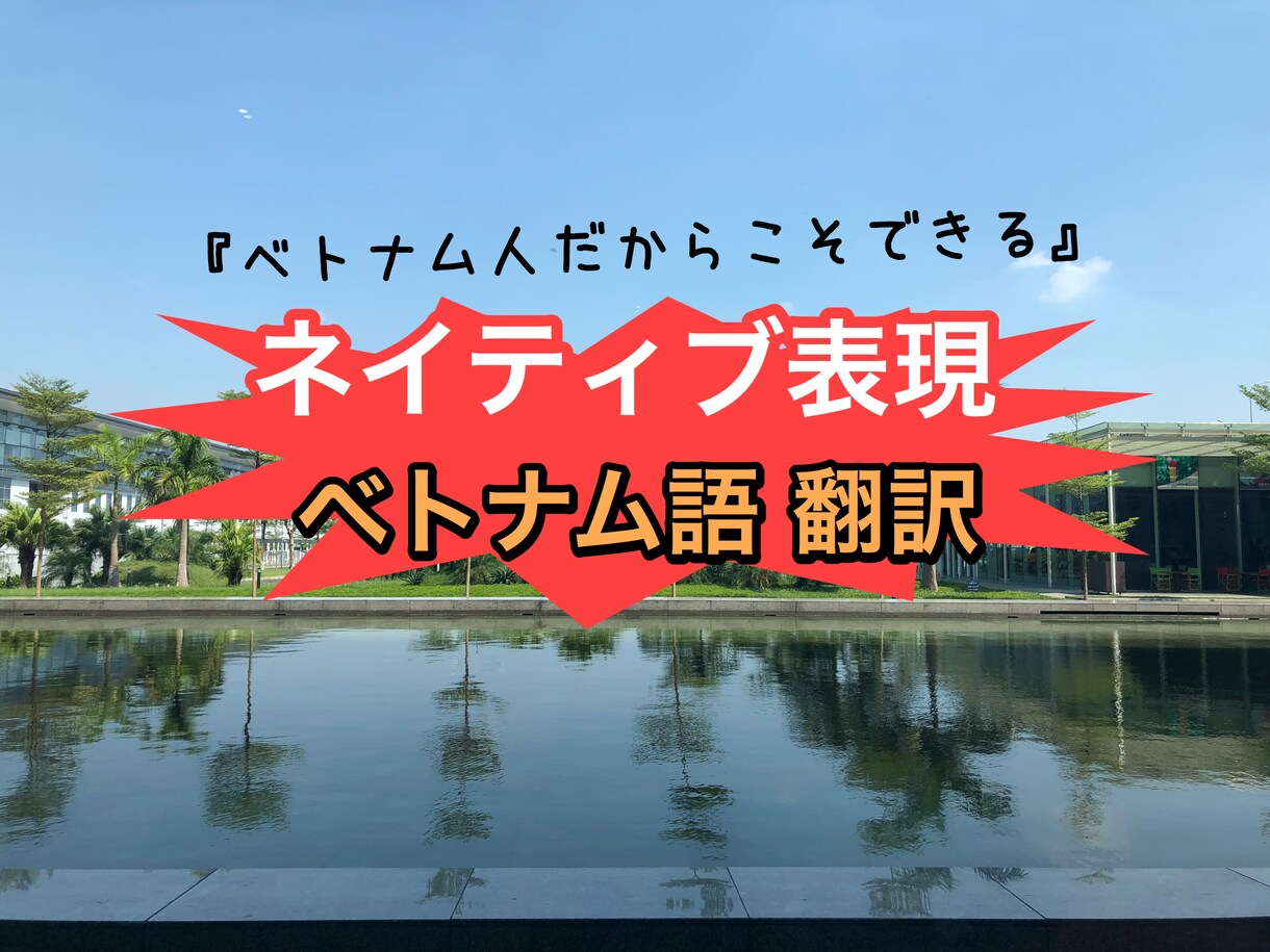 ベトナム語⇄日本語/両国の目線で翻訳致します ネイティブの言葉が必要な方、翻訳機では不十分な方/その他 イメージ1