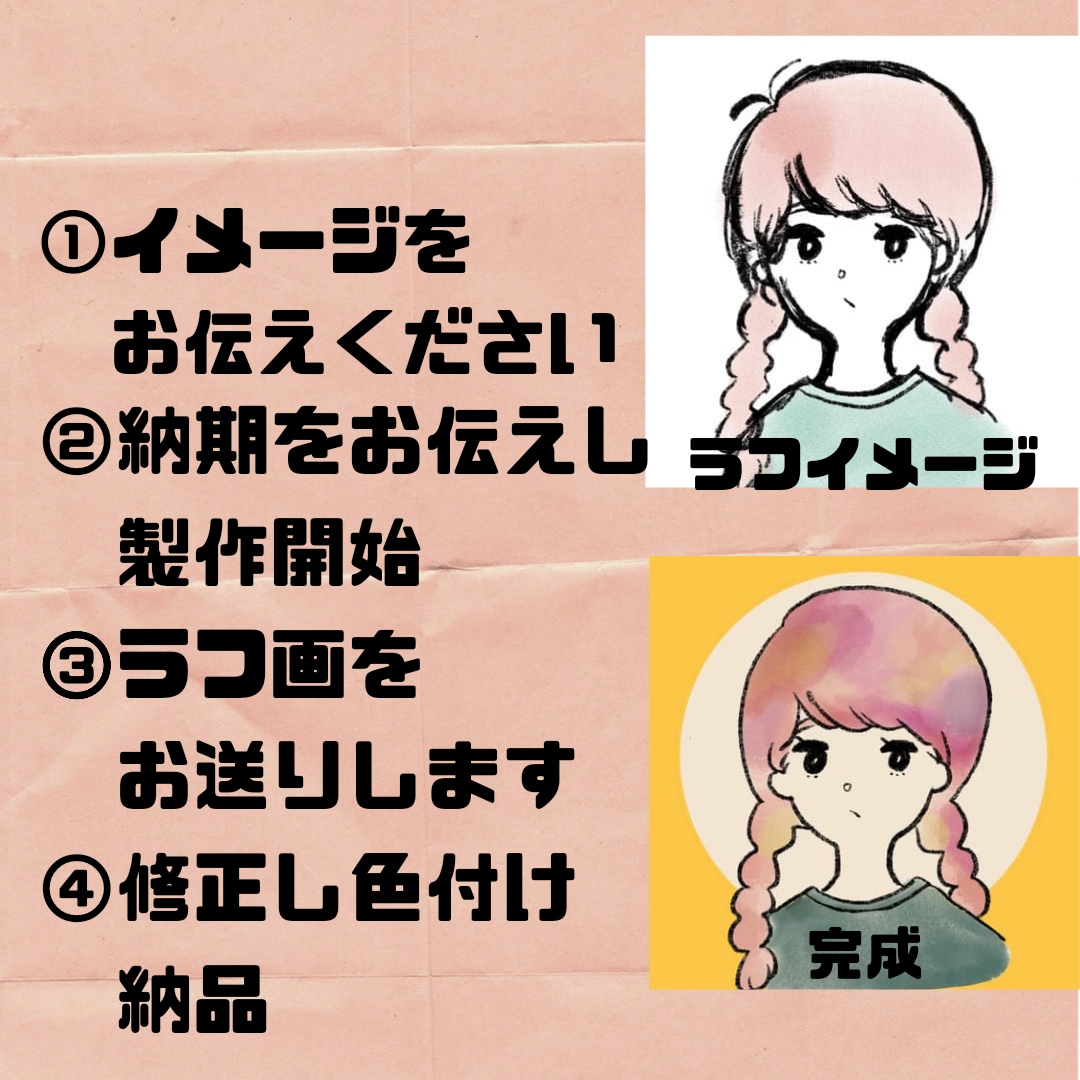 おまかせカラーでもOK◎SNSアイコン描きます 最短２日でSNSを彩ります！イメージカラーでも歓迎♪ イメージ2