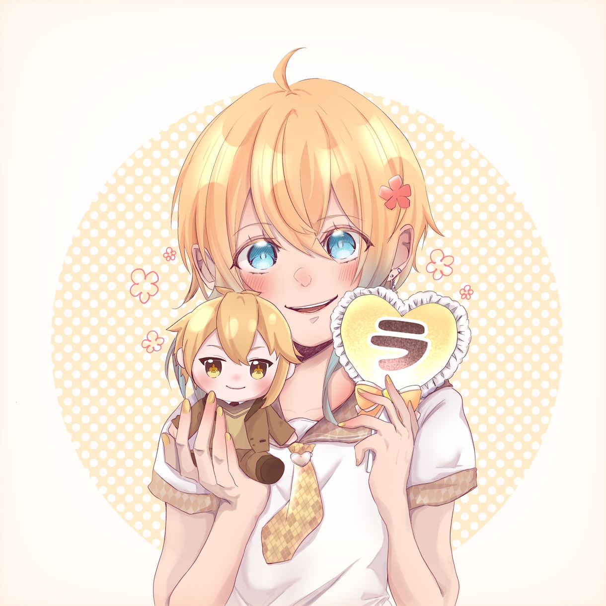 SNS用アイコンイラスト制作します 優しく柔らかい雰囲気のアイコン描きます イメージ1