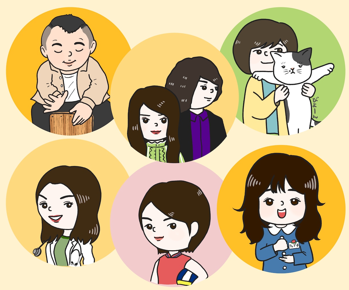 初めての方も歓迎！ほどよく可愛いイラスト描きます SNSやブログを自分らしく♪アイコン・挿し絵・絶妙な似顔絵も イメージ2