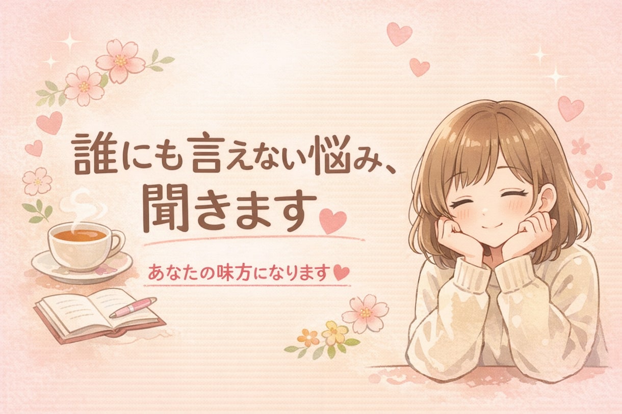 しんどい気持ち優しく受け止めます 恋愛・仕事・人間関係の悩みに寄り添います＊ イメージ5