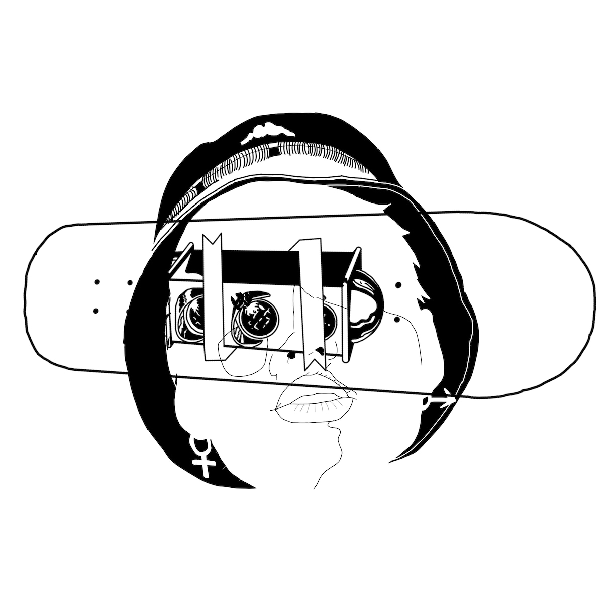 元ネット番組ディレクター。イラスト制作いたします 白黒が基調の、リアルとポップを丁度よく混ぜたイラストです。 イメージ3