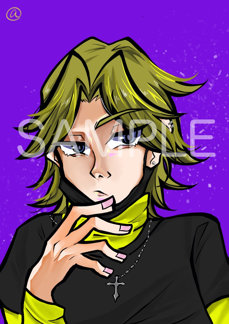 主線太めのかっこいいイラスト描きます 観賞用はもちろんアイコンや似顔絵も作成可能です！ イメージ1