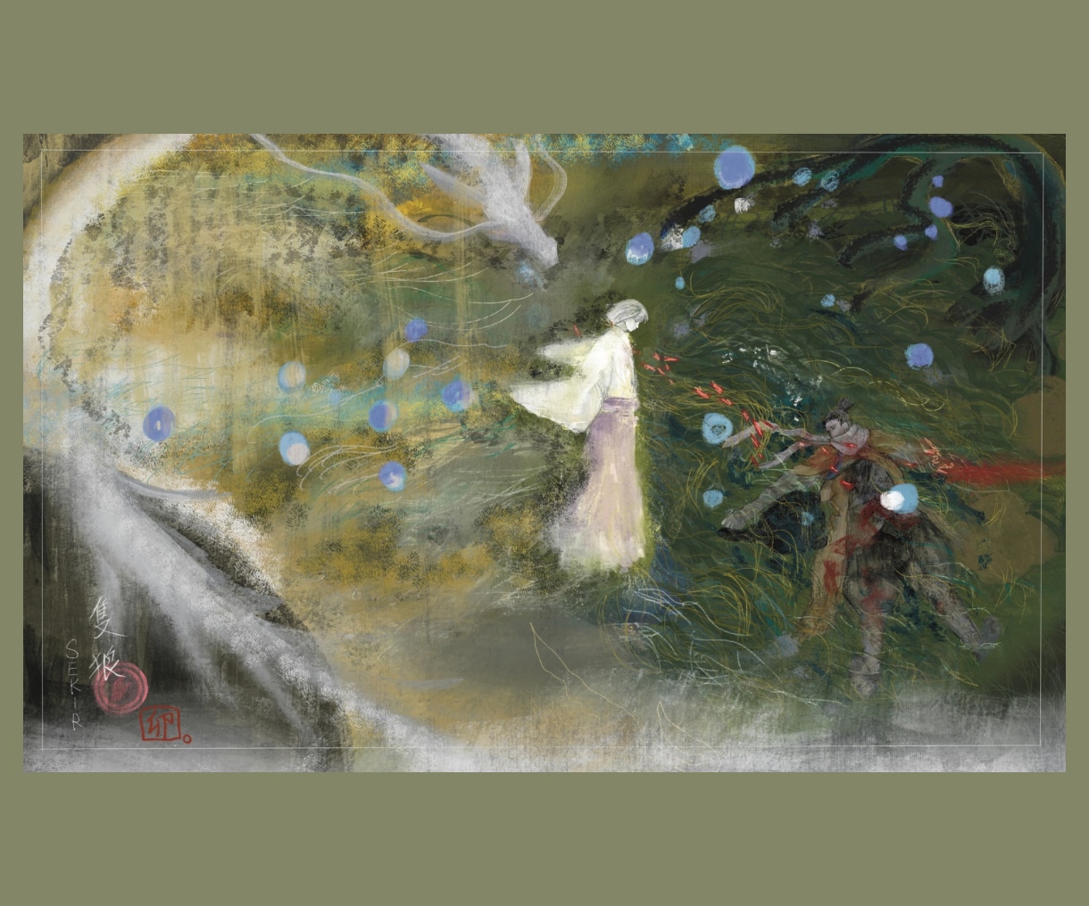 竹】和幻想を含んだ武将/風景画をお届けします 一目で”気配”が伝わるイラストを。MV・三面図・ゲーム風景に イメージ6