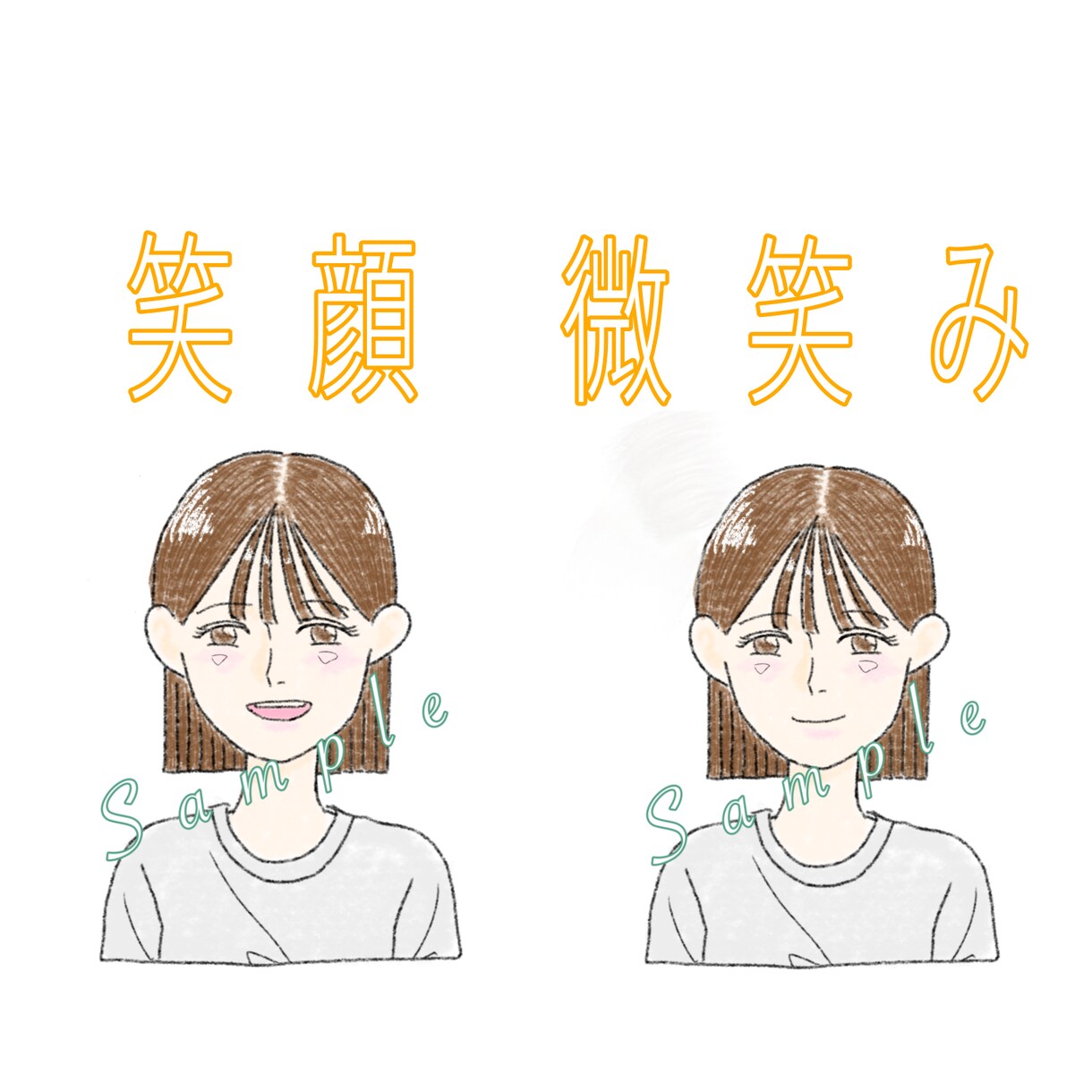 あたたかくてやさしいタッチで女性アイコン描きます snsアイコンに、ブログ、HP用など イメージ5