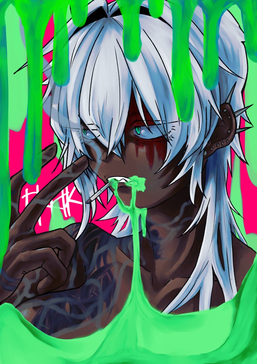 一枚絵キャラクターイラスト制作させて頂きます 他とは少し違う色味とインパクトを。 イメージ5