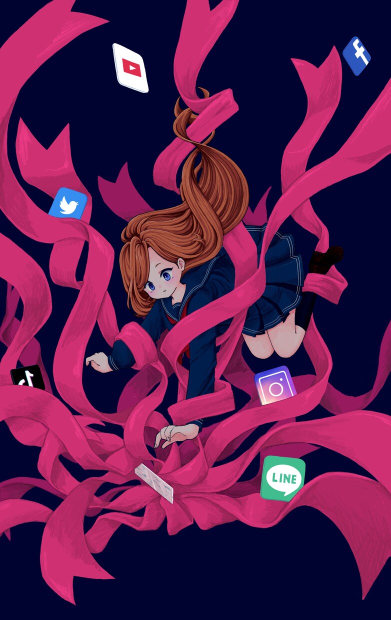 女の子のキャライラストを作成します ちょっと不思議な世界観の女の子を動画やアイコンに イメージ5