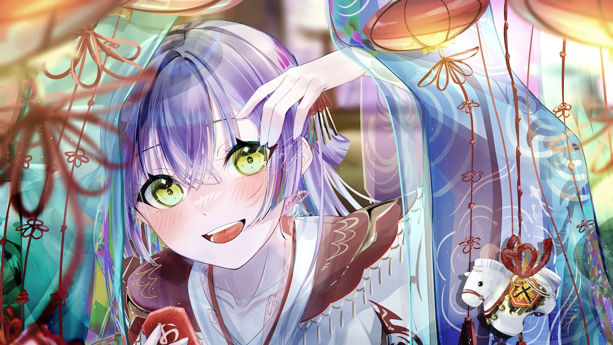 背景ありイラスト作成いたします お急ぎの方はラフから最短５日で納品可能です！ イメージ2
