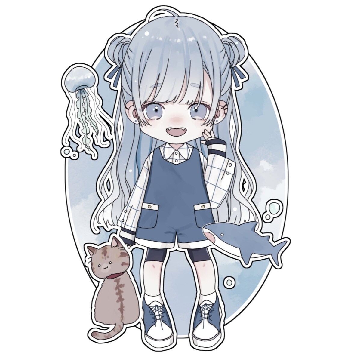 かわいいミニキャラ作成します 可愛いデフォルメイラストで、サムネやグッズを華やかに！ イメージ5