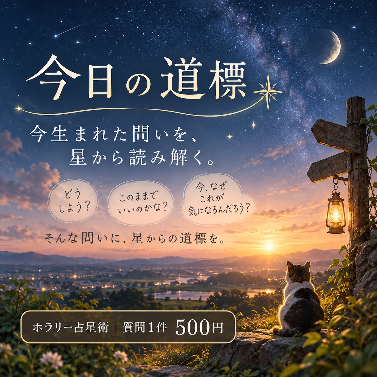 今生まれた問いを星から読み解きます 迷った今日に、星の道標を届けます イメージ1