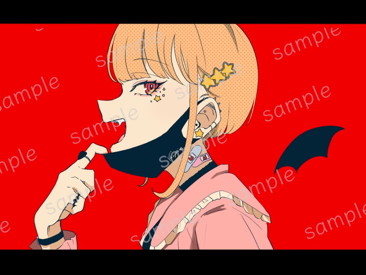 ご希望のイラストお描きします アイコン、動画、配信、歌ってみた、お祝い、キャラデザなど イメージ5