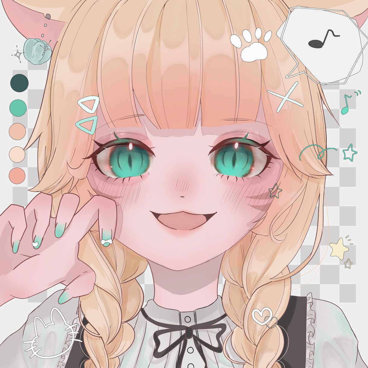 可愛いアイコンを描きます 3K画質の女の子アイコンをあなたに イメージ1