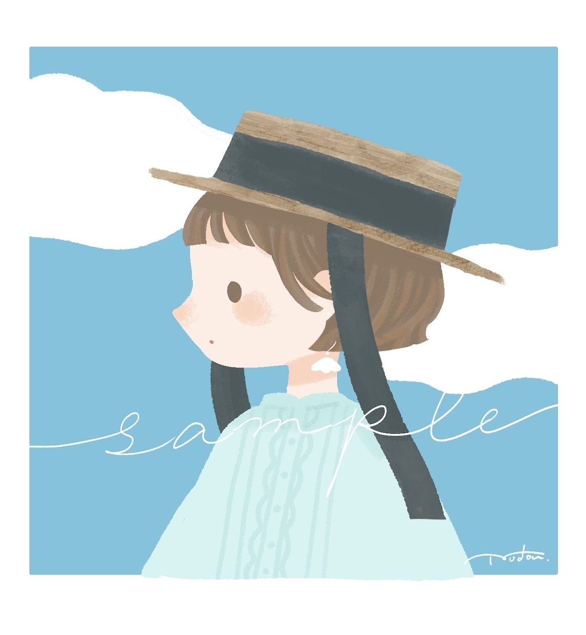 ゆるくてかわいいアイコン描きます 修正無制限◎SNSやブログで使いやすい！ イメージ1