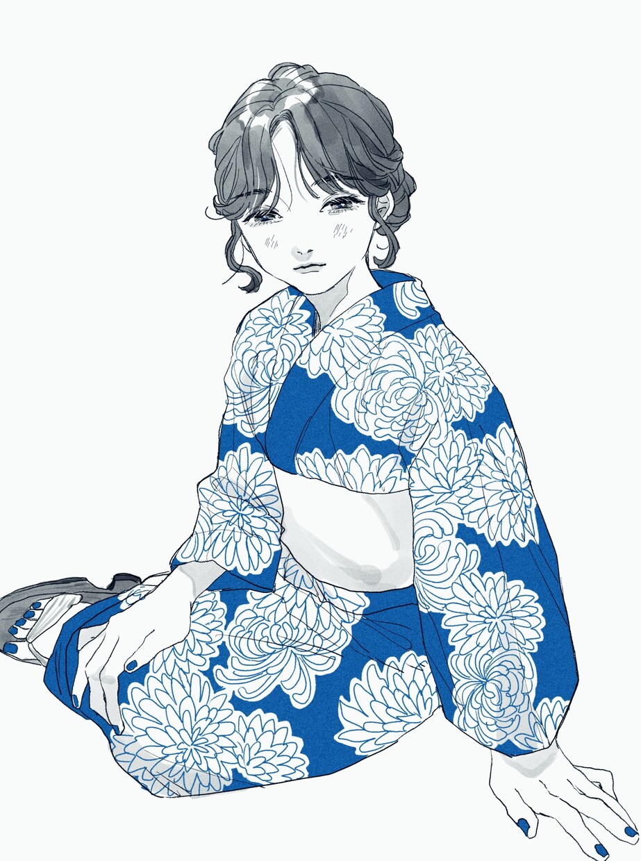 シンプルな全身絵 バストアップイラストを描きます お気に入りのコーデや服装を 立ち絵でもお好きなポーズでも イメージ4