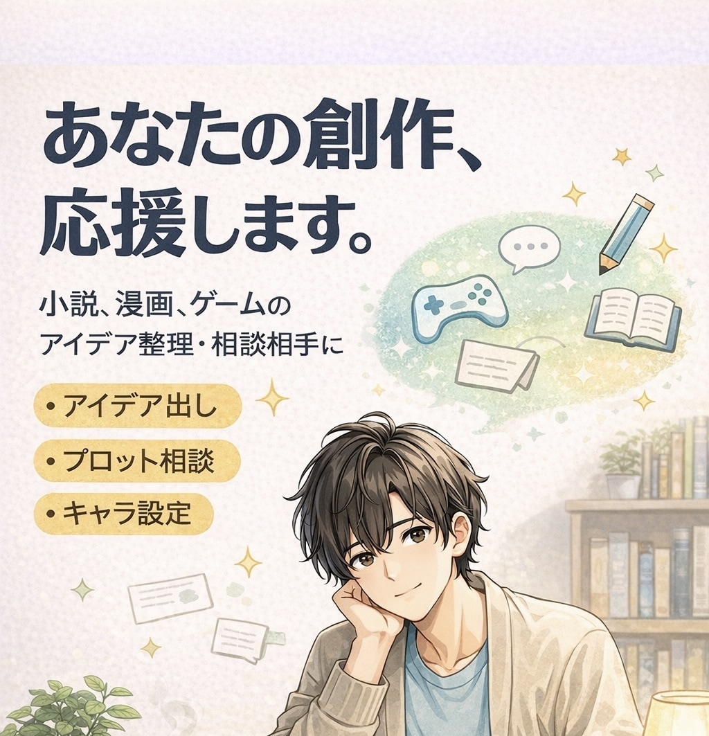 小説や漫画、貴方のアイデアを形にします あなたの創作のパートナーになります！ イメージ1