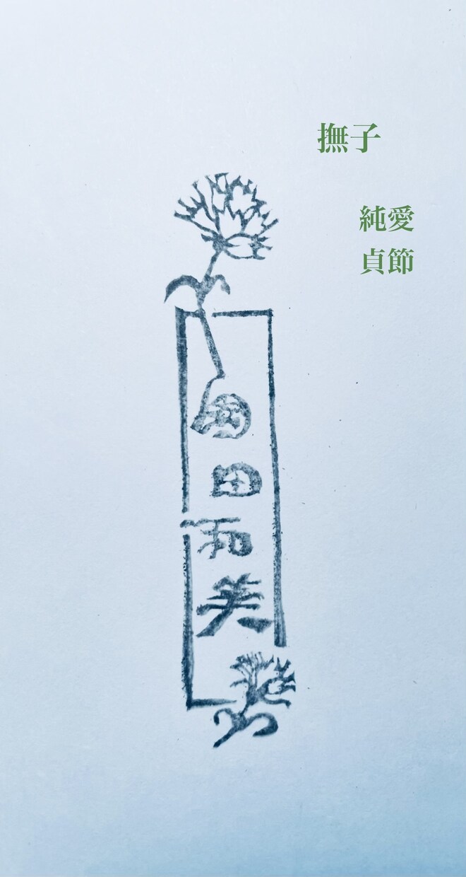 お名前(フルネーム)ハンコお作りします 和の花、7種からお好みをお選び頂けます イメージ6