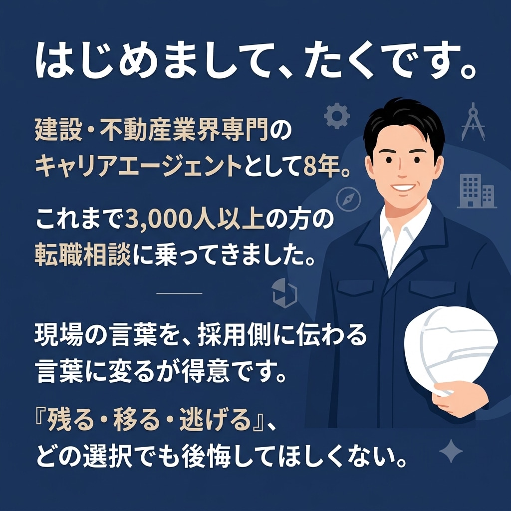 建設・不動産業界向け/職務経歴書を作成します 施工管理・現場監督等の経験を、正しく言葉にします イメージ10