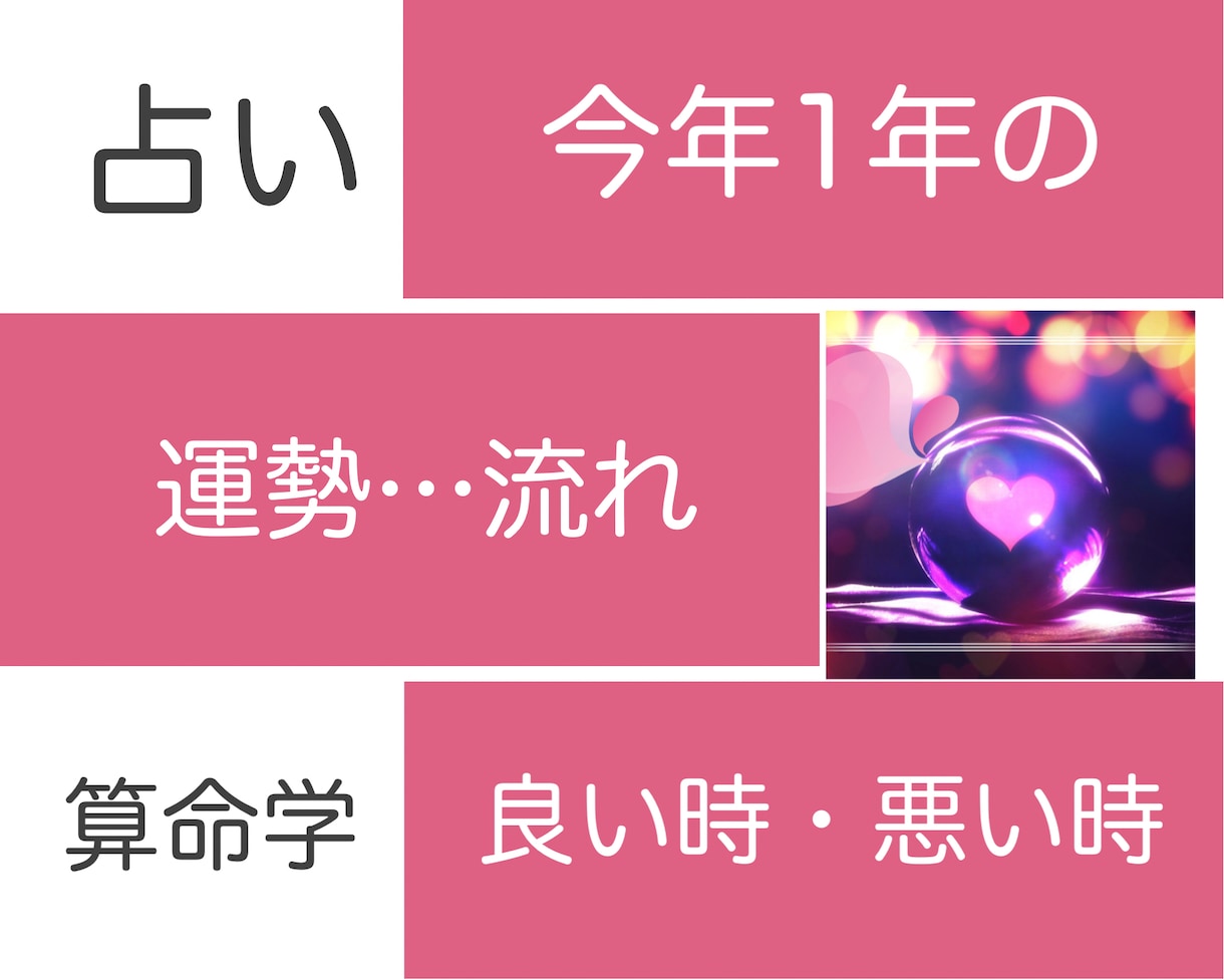 歴史ある算命学で占います 今年の運勢、良い時、悪い時、体調運を鑑定致します イメージ1