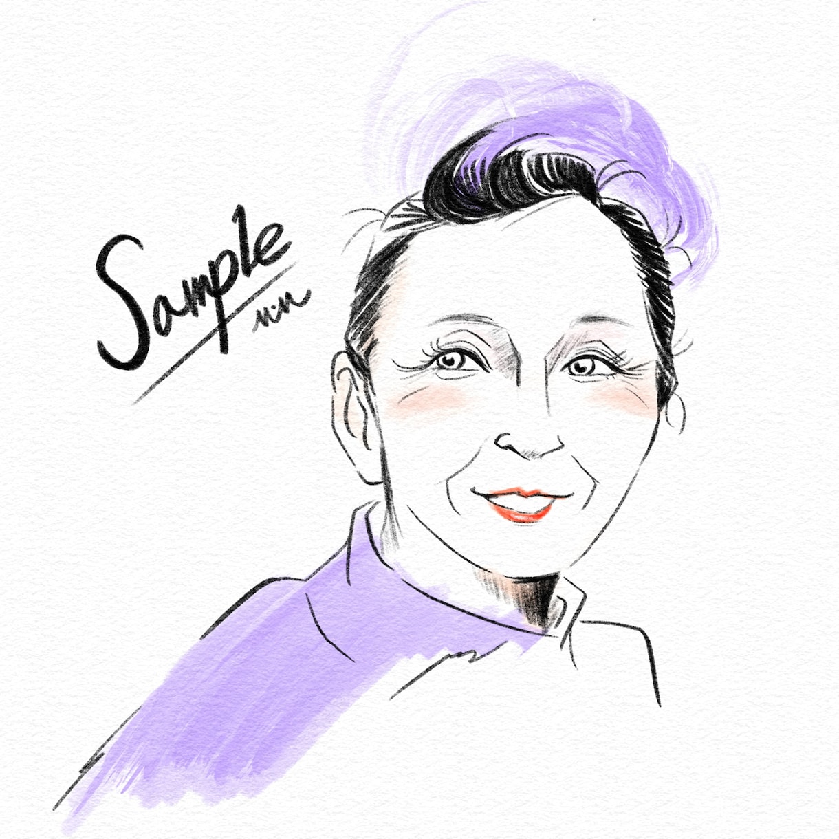 SNS向け！お洒落なファッション似顔絵描きます アイコンをお洒落に飾りたい方にオススメ！ イメージ6