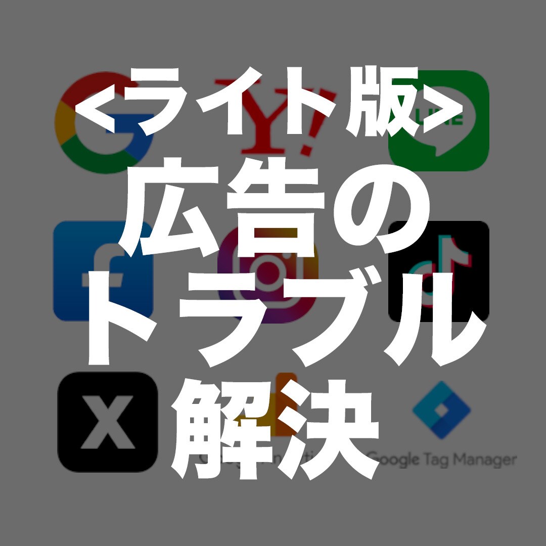 ライト版|上級ウェブ解析士が広告の不明点解消します 施策提案・改善提案・成果計測・運用指導が必要な方へ。 イメージ1