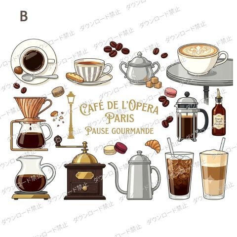 カフェイラスト販売してます チラシ・PR・SNS・ショップ・メニュー素材におすすめ イメージ3