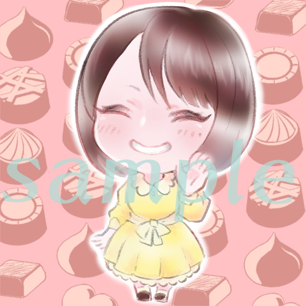 商用、似顔絵風も可◎ゆる〜い癒し系イラスト描きます アイコンやパンフ、プレゼントにも◎ゆるかわいく彩ります イメージ3