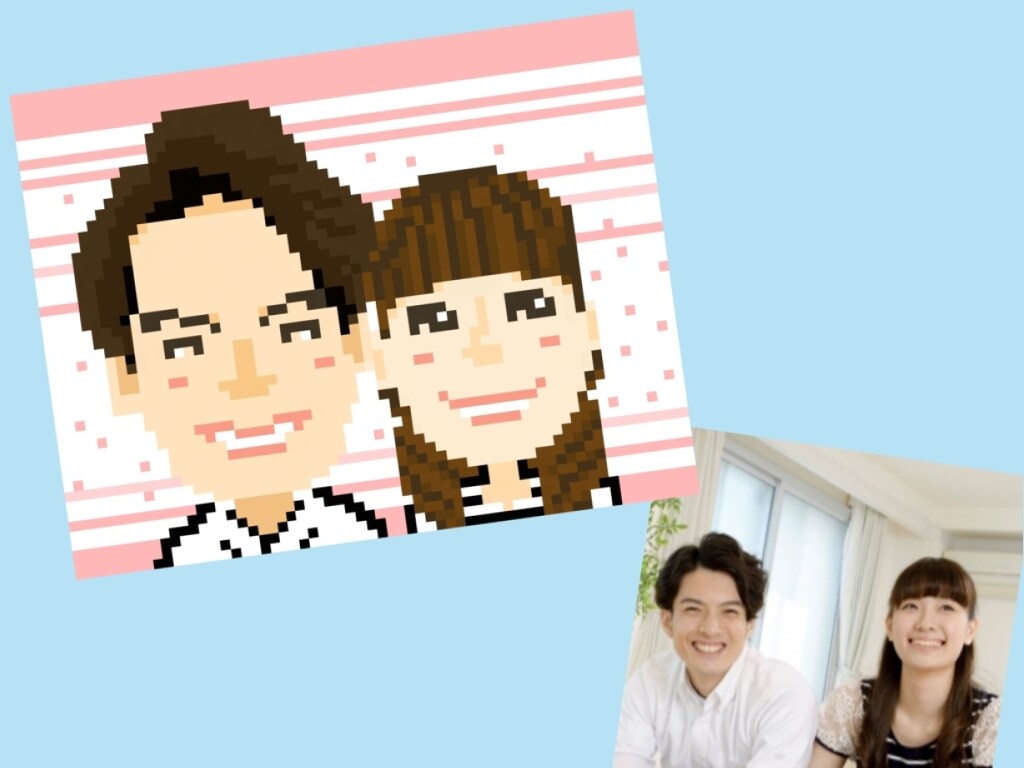 カップル似顔絵★お描きします ウェルカムボードや記念日に♪ドレスへの変更&ペット一緒OK！ イメージ7