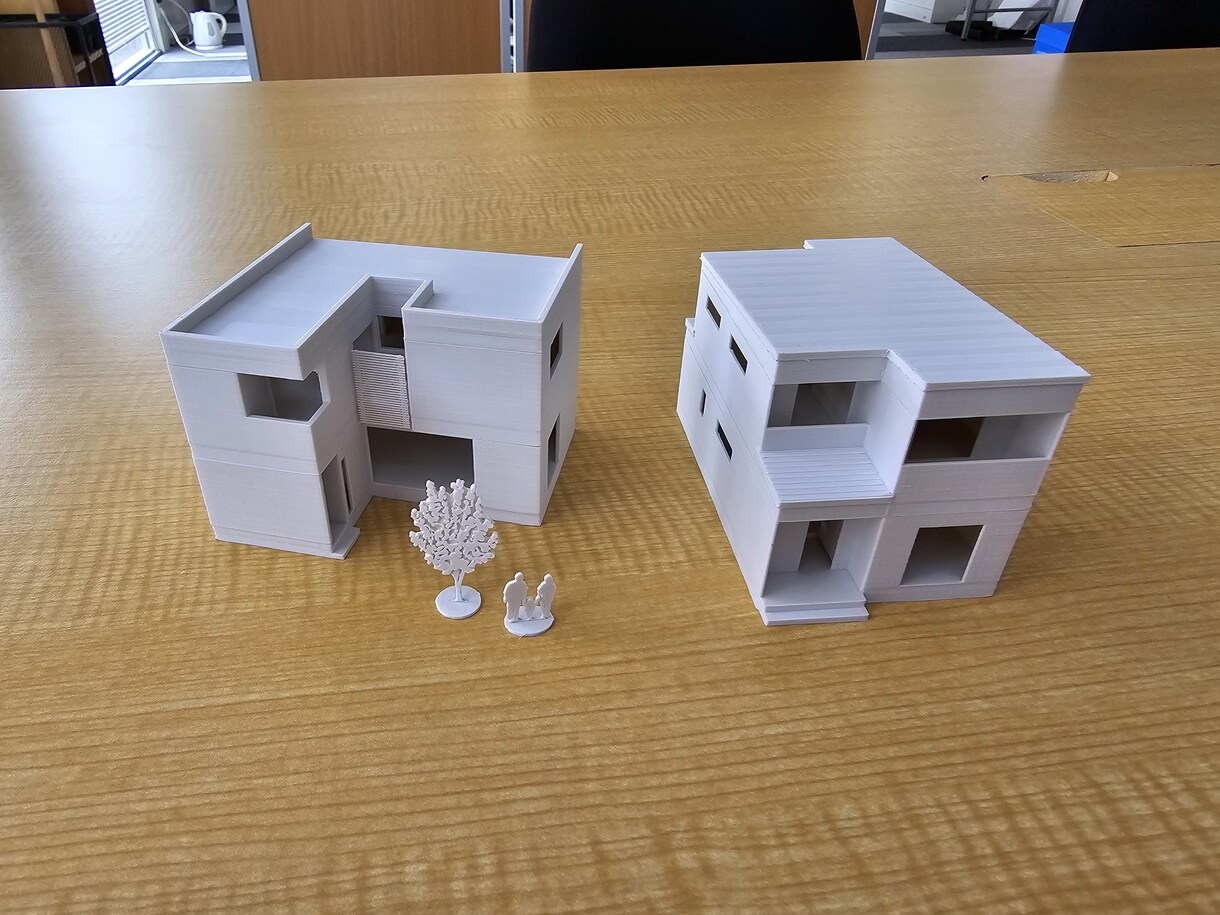 ３Dプリンターにて1/100住宅モデルを制作します 住宅の新築・設計時の打合せ、新築祝いなどの贈答品などに イメージ9