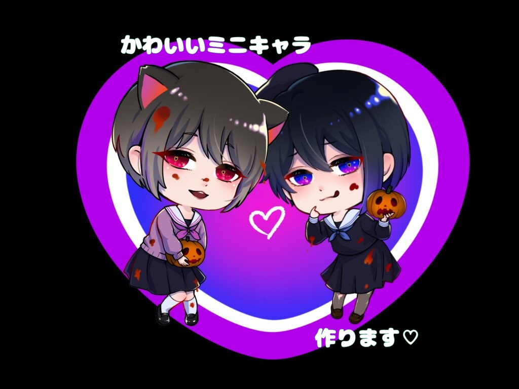 レトロで可愛いミニキャラ描きます 細部までこだわった魅力的なミニキャラをお届けします！ イメージ1