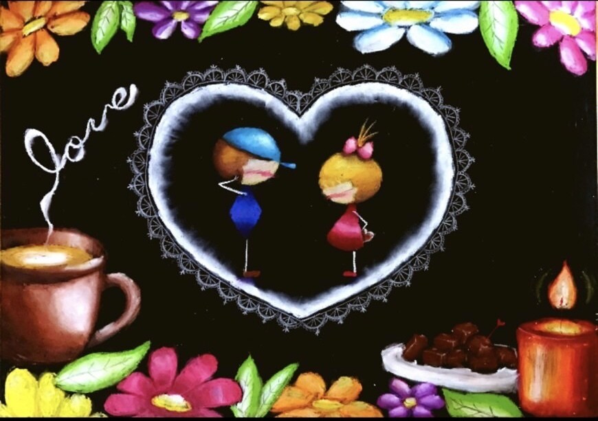 ご希望のチョークアートボードを作成します あなただけの温もりあるオリジナルボードを…【お試し5点！】 イメージ1