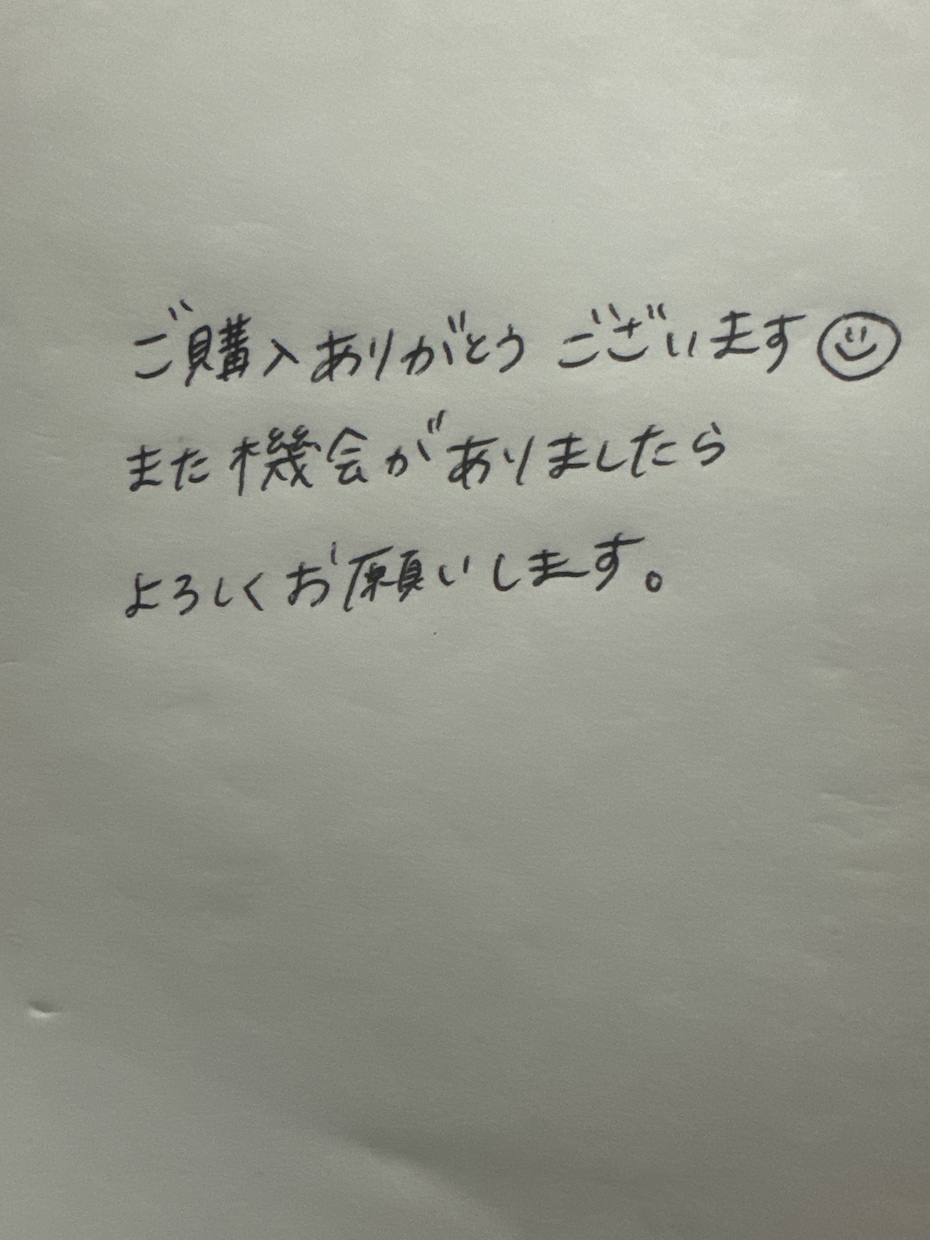 サンキューカード作成します 商品を発送する際のサンキューカード、手書きでお書きします イメージ1