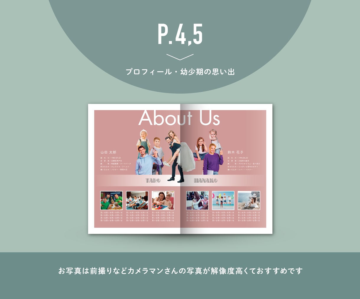 パターンオーダーのプロフィールブックをお作りします 高品質PDF納品◎現役デザイナーによる8p#Design 4 イメージ4