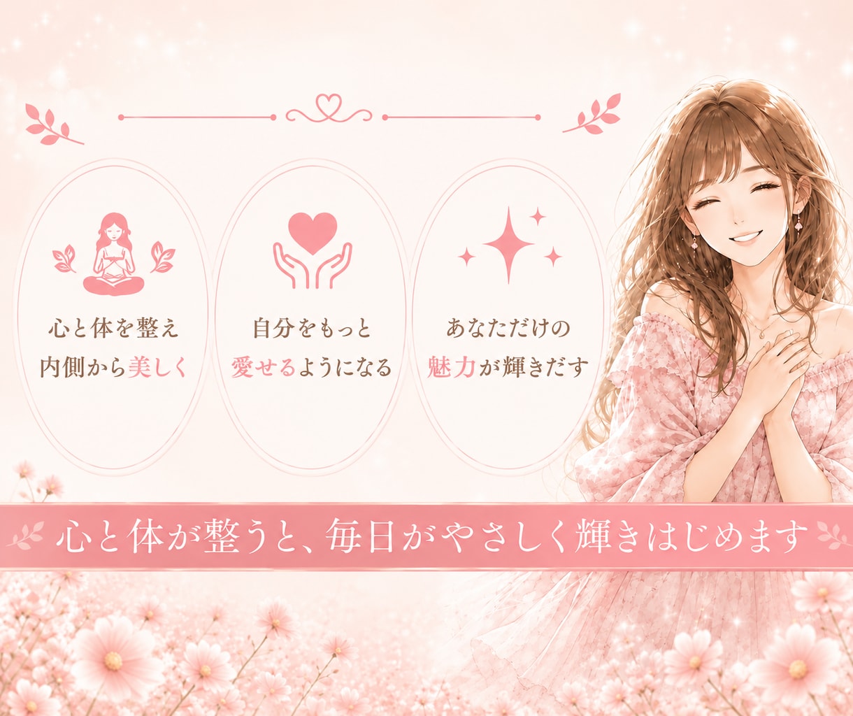 美容気功であなた本来の美しさを引き出します 寝ている間にラクしてキレイ♡美容気功でもっと自分を好きになる イメージ5