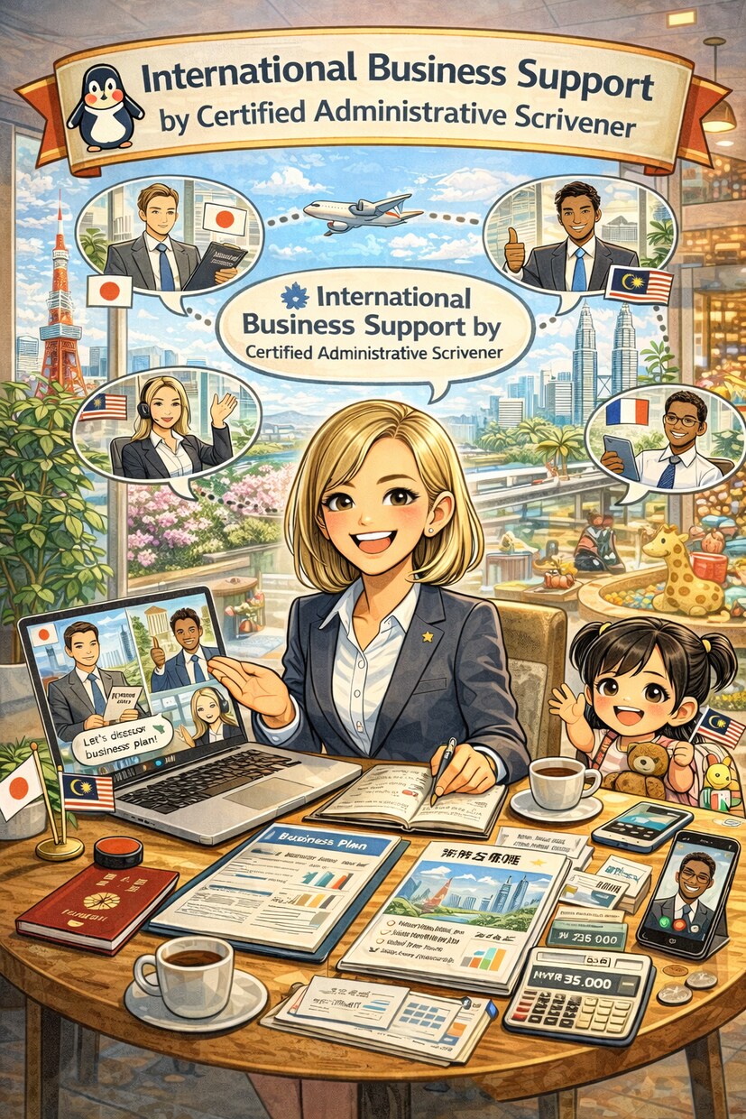 経営・管理ビザの事業計画書を作成します English対応可｜経営管理ビザ申請の事業計画書作成代行 イメージ1
