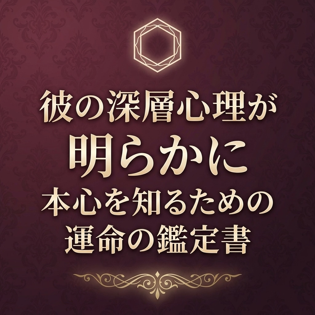 彼のガチ本音　恋の進展を邪魔している原因を教えます 彼の口にしない思いをあなたに伝え、縁を深く繋ぎ合わせます イメージ1
