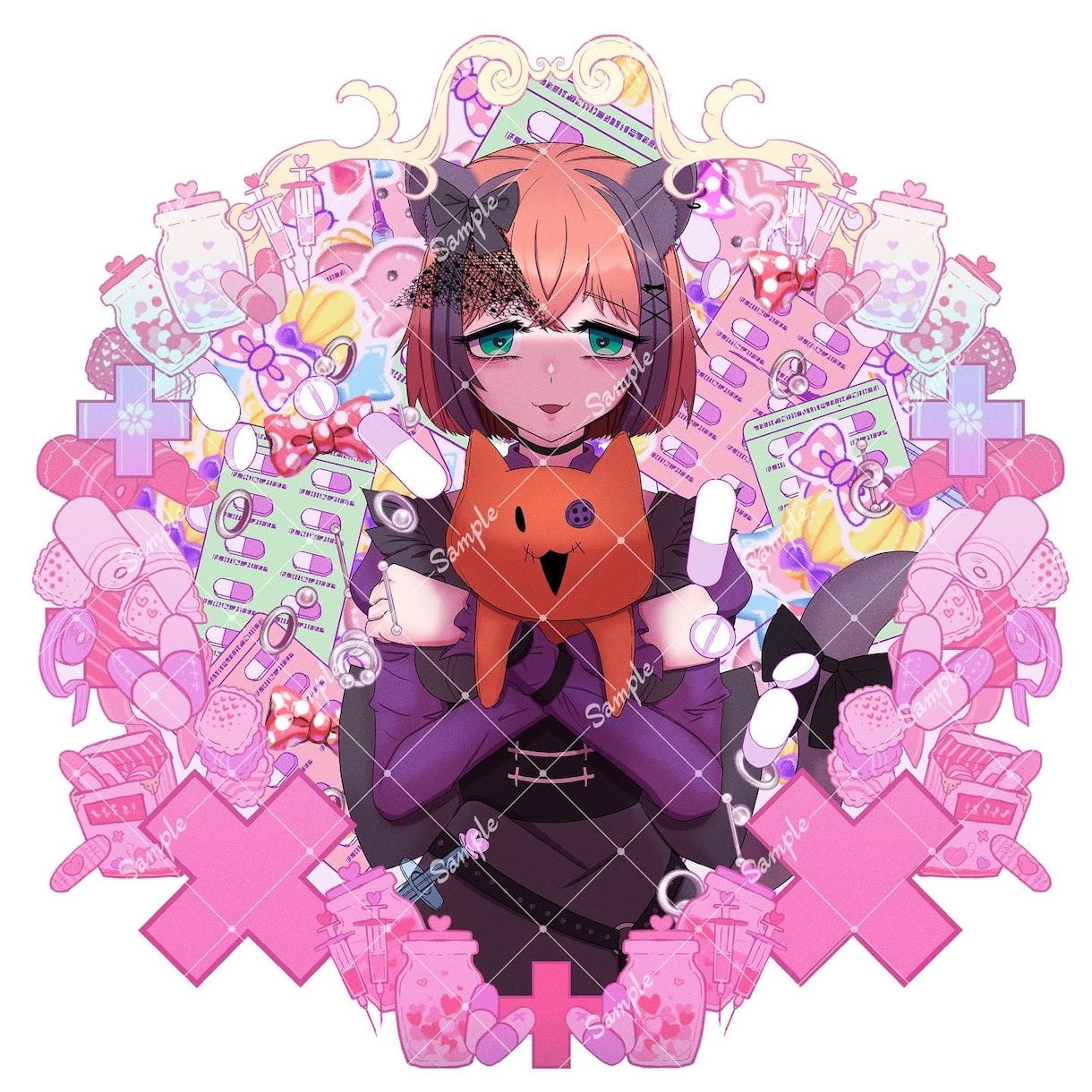 用途に合ったイラスト描きます 可愛かったり不穏なイラストが得意です イメージ1