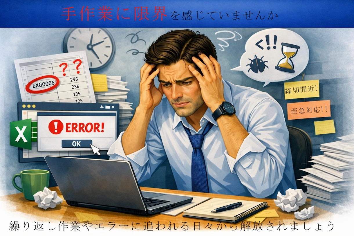 EXCELのマクロ作成します EXCELの作業効率をマクロが解決します 自動化への挑戦！ イメージ2